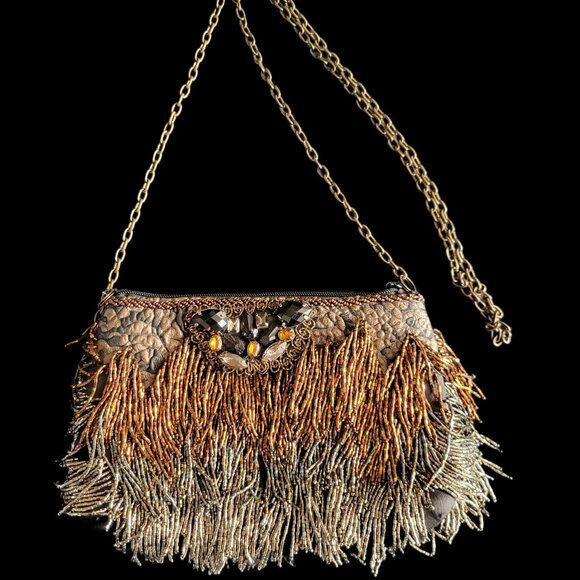 Mary Frances beaded crossbody purse - Picture 1 of 4